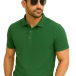 Men’s Premium Green Polo T-Shirt (Regular Fit)