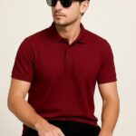 Men Maroon Polo T-Shirt | Premium Cotton | Comfort Fit Casual Wear