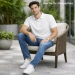 Men’s Premium White Polo T-Shirt | Cotton Comfort Fit - Image 4