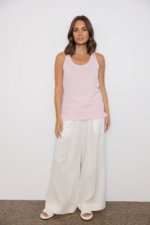 Women Sleeveless Cotton Tank Top Baby Pink | Premium Relaxed Fit Vest - Image 7