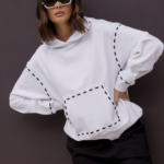 Women Oversized Hoodie White | Premium Cotton Relaxed Fit Sweatshirt
