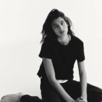 Women Black Oversized Cotton T-Shirt | Relaxed Fit Casual Round Neck Tee