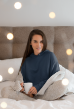 Fashion Continental Women's Oversized Pullover Hoodie – Steel Blue | Fleece Sweatshirt - Image 5