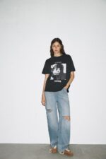Unisex Graphic Oversized T-Shirt | Black Cotton | Pop Culture Streetwear Tee - Image 2