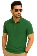 Men’s Premium Green Polo T-Shirt (Regular Fit)