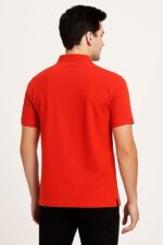 Men Classic Red Polo T-Shirt | Premium Cotton | Smart Casual Essential - Image 4