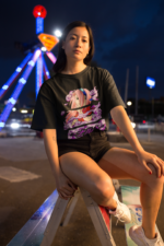 Unisex Anime Graphic T-Shirt | Black Cotton | Streetwear Oversized Tee - Image 6