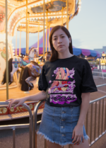 Unisex Anime Graphic T-Shirt | Black Cotton | Streetwear Oversized Tee - Image 2